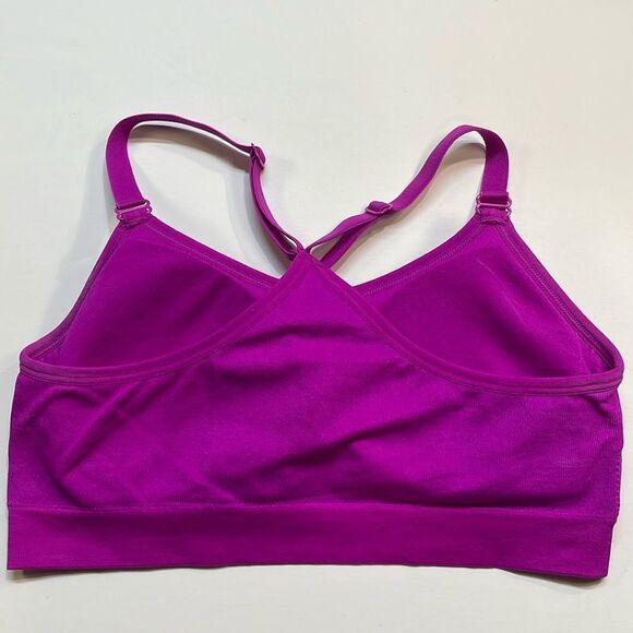 Ryka Womens Fuchsia Color Padded Sports Bra Sz M - Picture 3 of 4